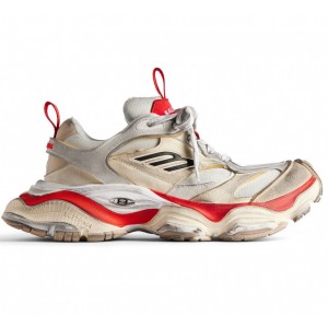 Balenciaga Cargo Sneaker Worn-Out - Beige Red