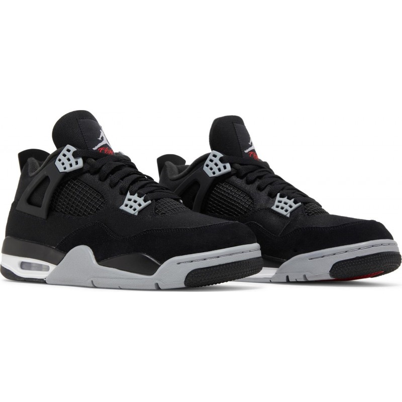 AIR JORDAN 4 RETRO 'BLACK CANVAS'