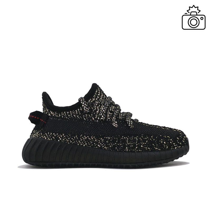 Кроссовки Adidas Yeezy 350 V2 Kids Black Reflective